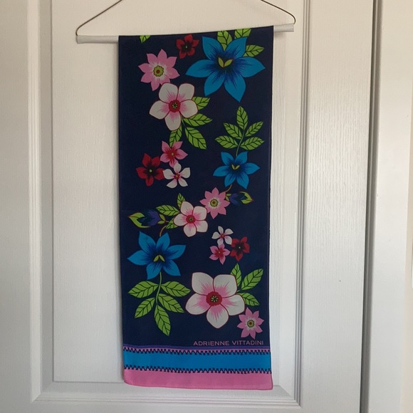 Adrienne Vittadini Accessories - Adrienne Vittadini silk floral scarf